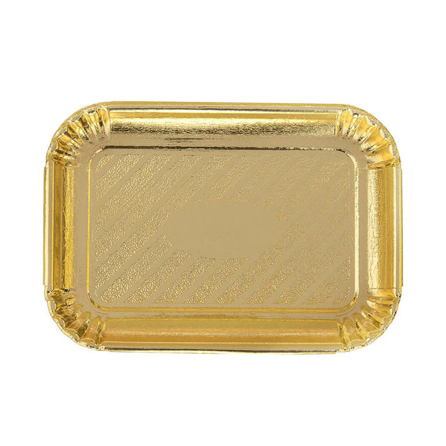 Novacart Gold Pastry & Cake Trays 8" x 11-3/16" - Pack Of 5