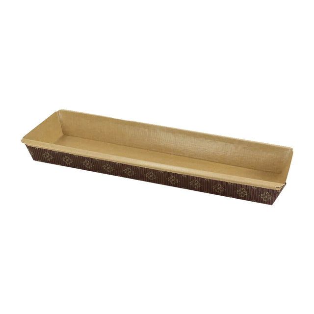 Novacart Rectangular Paper Baking Mold, 10-3/8" x 3" x 1-1/4", Case of 1000
