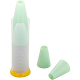 Wilton Pop-Up Piping Tip Dispenser with 12 Disposable Piping Tips, Tip 2A