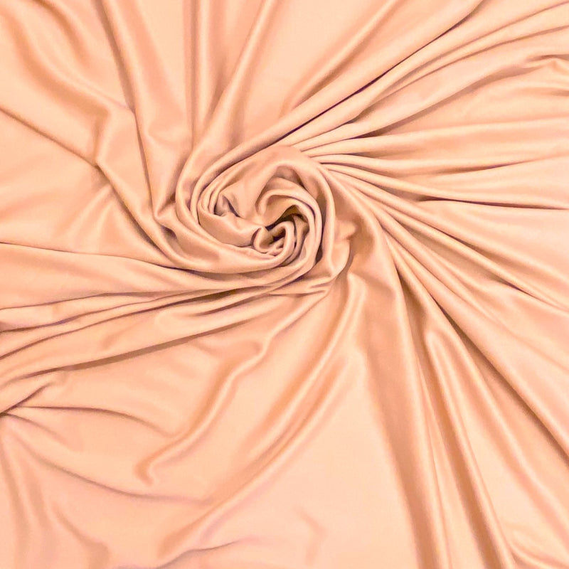 Stretch Lining Polyester Fabric - Nude, Matte Soft, 60" Width