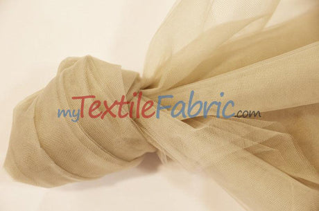 Bridal Tulle Illusion Nylon Tulle Fabric - Sheer Soft Bridal Veil, 108" Width (50 Yard Bolt)