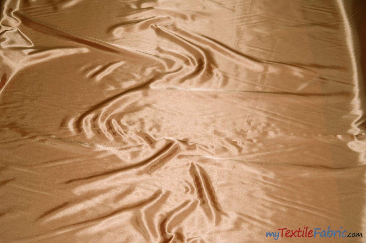 Silky Soft Medium Satin Polyester Fabric - Solid, 58/60" Width (70 Yard Bolt)
