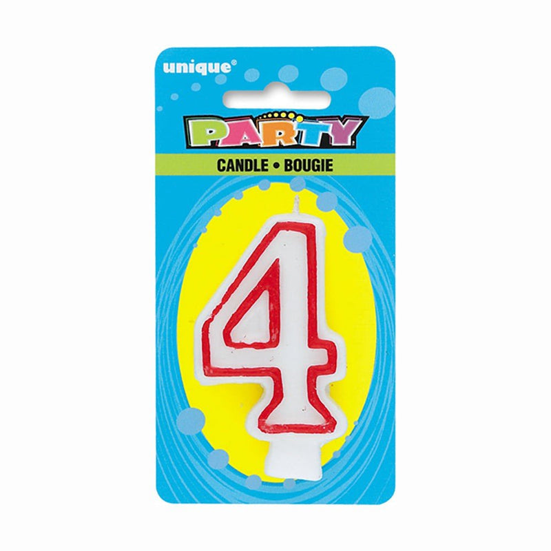 Birthday Candle Number 4 Deluxe Shape