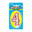 Birthday Candle Number 4 Deluxe Shape