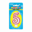 Number 5 Birthday Candle