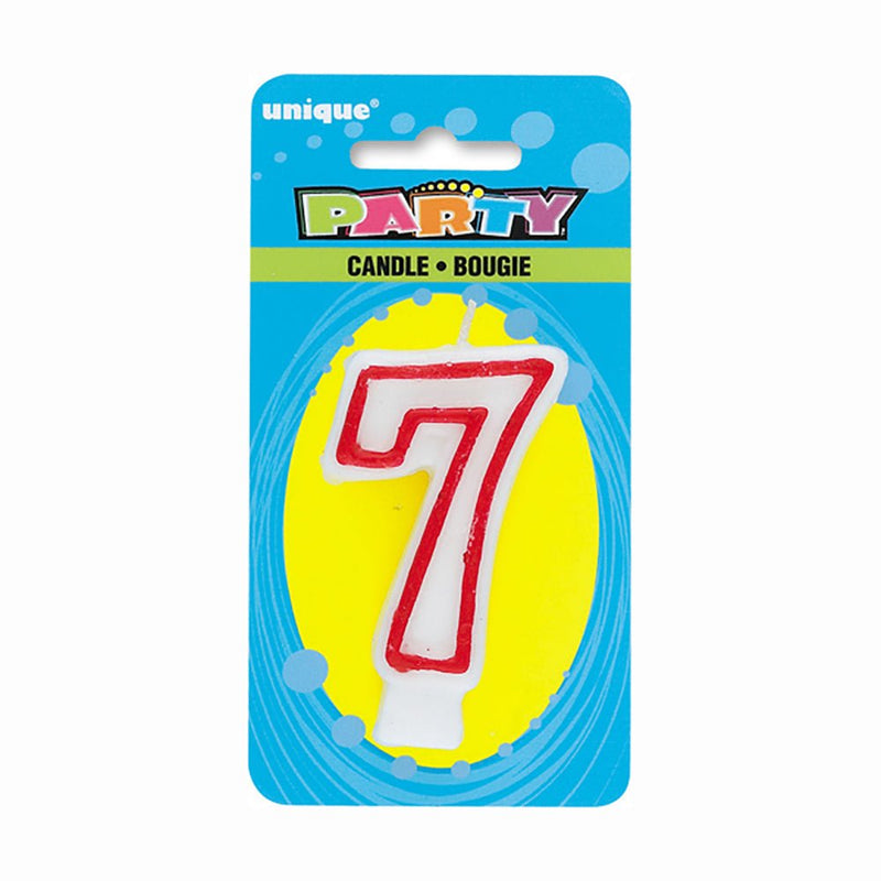 Number 7 Birthday Candle