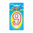 Birthday Candle Number 9 Deluxe Shape