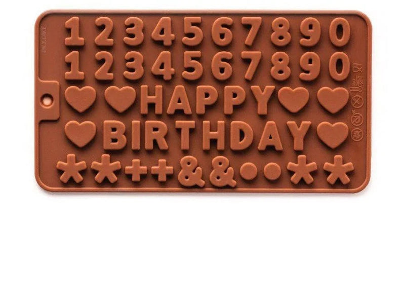 Numbers Silicone Non Stick Mold for Candy Chocolate Jelly