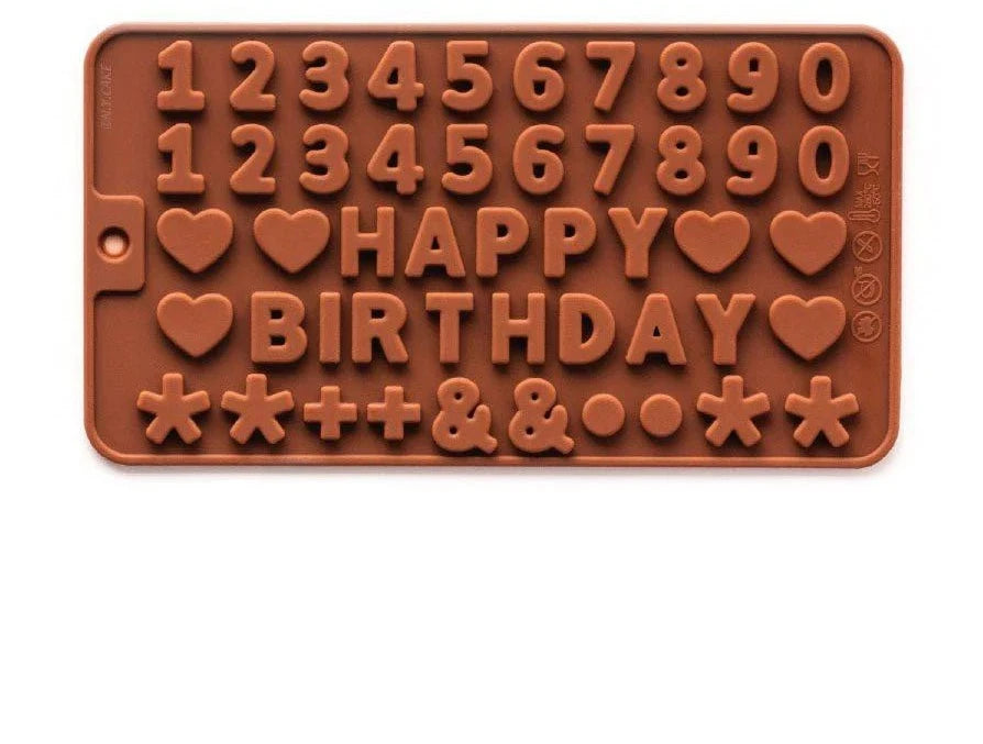 Numbers Silicone Non Stick Mold for Candy Chocolate Jelly