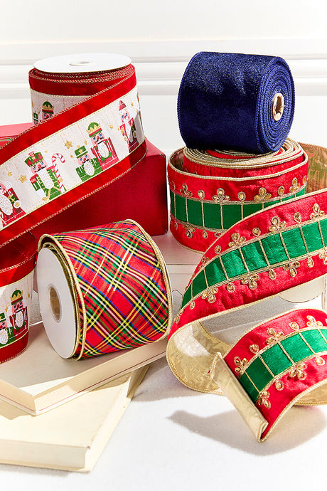 4" x 5 Yard Nutcracker Coat Ribbon
