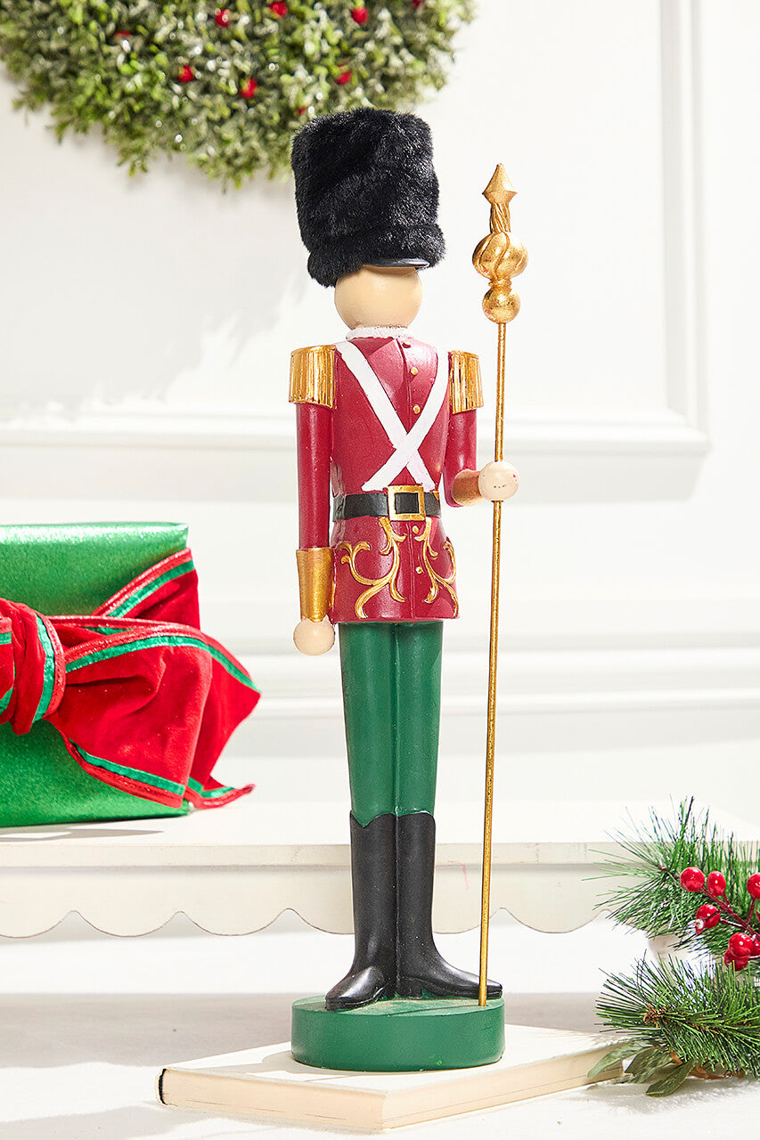 Classic Christmas Resin Soldier 19Inch Elegant Decor
