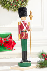 Classic Christmas Resin Soldier 19Inch Elegant Decor