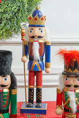14” Multi-Colored Glitter Nutcracker