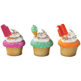 Cool Treat Assortment Ice Cream Popsicle themed Cupcake Cake Decorating pics 144 set