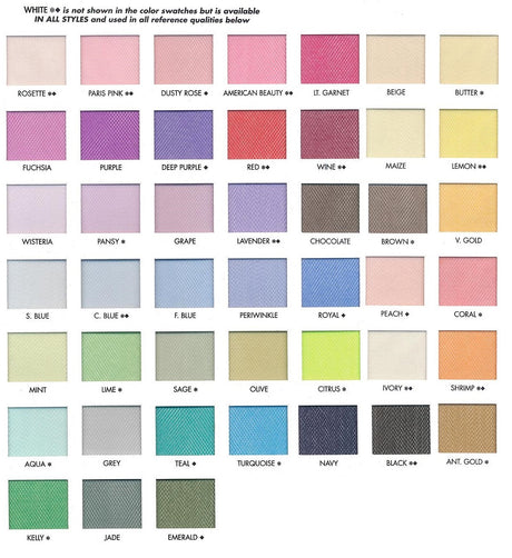 Nylon Net Nylon Fabric - Multiple Colors, 72" Width, Folded On Board (1 Yard)