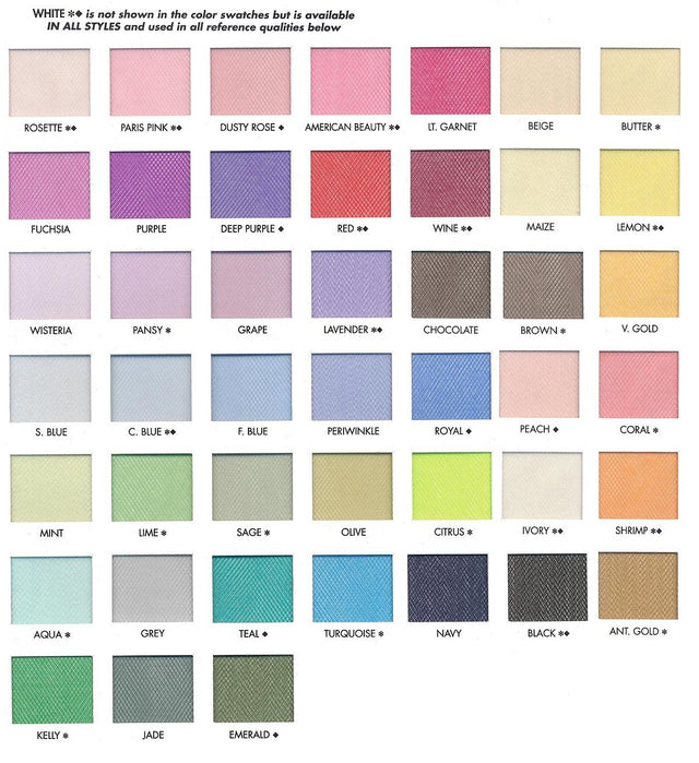 Nylon Net Nylon Fabric - Multiple Colors, 72" Width, Folded On Board (1 Yard)