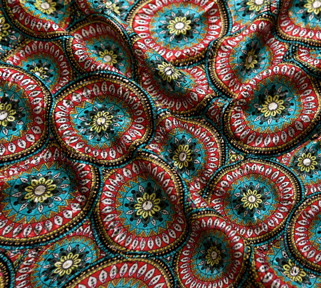 Nylon Spandex Tricot Wet Print Fabric