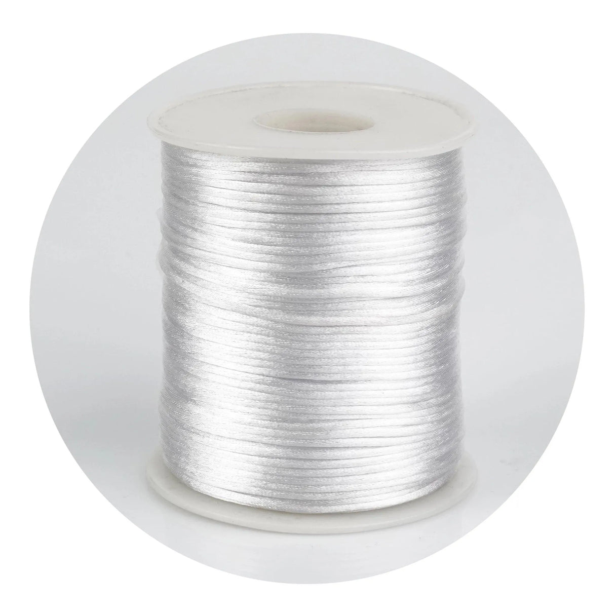 Nylon Thread - Satin White (1 Roll - 1.5mm x 164 feet)