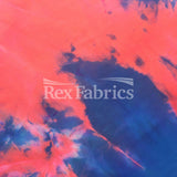 Nylon Tricot Tie Dye Nylon Spandex Fabric - Pastel Tie-Dye Print, 200 GSM, 58/60" Width (1 Yard)