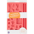 Wilton Fabric Fondant and Gum Paste Silicone Mold, 17-Cavity