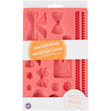 Wilton Fabric Fondant and Gum Paste Silicone Mold, 17-Cavity