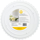 Wilton White Scalloped Edge Separator Plate – 10 Inch