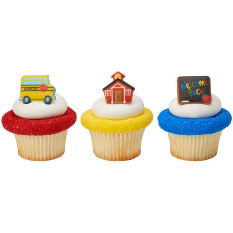 Back to School Rings - School Icons