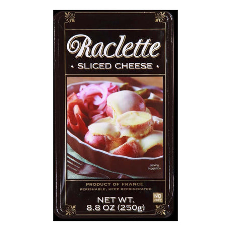 Raclette Sliced Cheese – Soft & Meltable Alpine Cheese for Potatoes, Bread, and Charcuterie