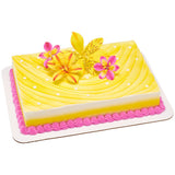 Bright Lilies Tropical Flower Assortment Gum Paste Spray - 12 flowers