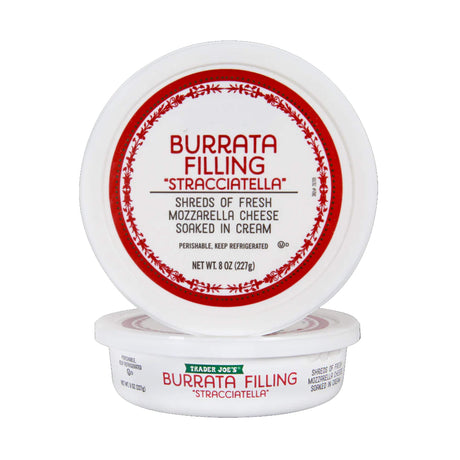 Stracciatella Burrata Filling Creamy Italian Cheese Spread