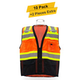Contrast Safety Vest  10 pack  100% polyester