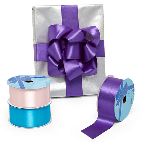 Haute Couture Satin Ribbon 2 '' X 25 yd Purple Haze Color 1 / ROLL