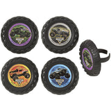 Monster Jam Officially Licensed 144 Truck Cupcake Topper Rings