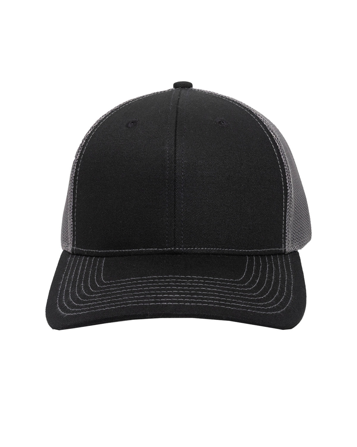 Structured Trucker With Solid Mesh Back Hat