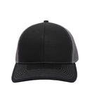 Structured Trucker With Solid Mesh Back Hat
