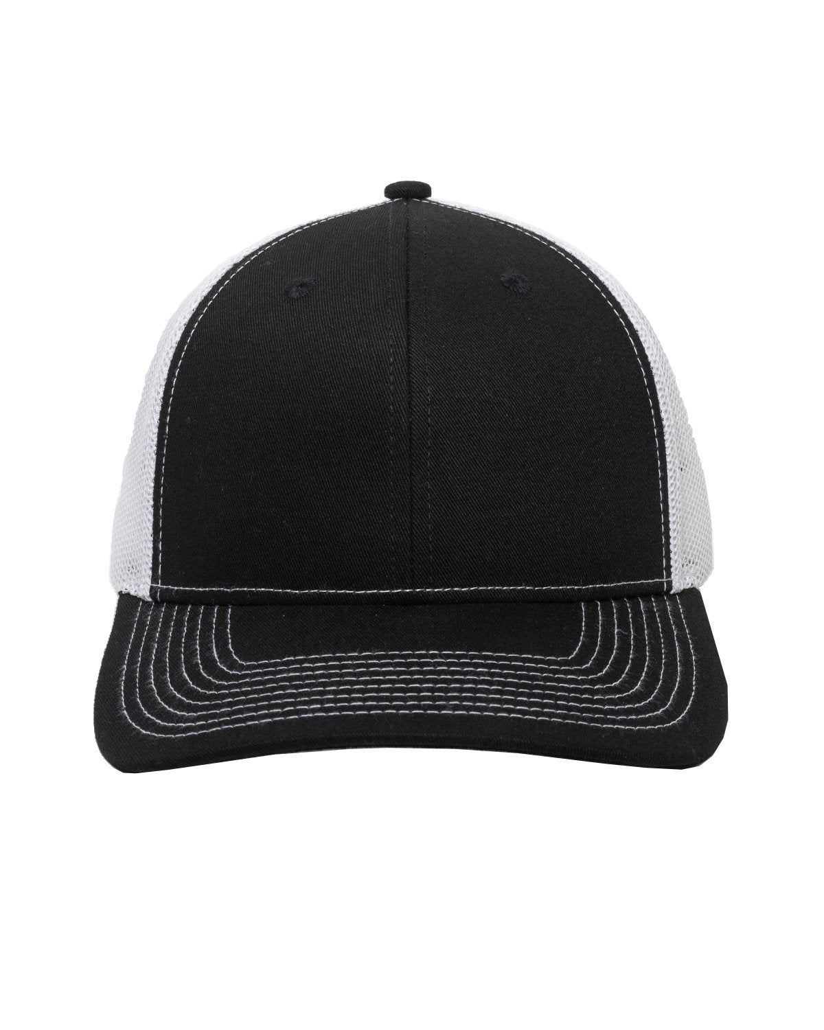 Structured Trucker With Solid Mesh Back Hat