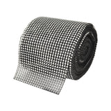 O'Creme Black & Silver Rhinestone Wrap, 4-1/2" x 10 Yards