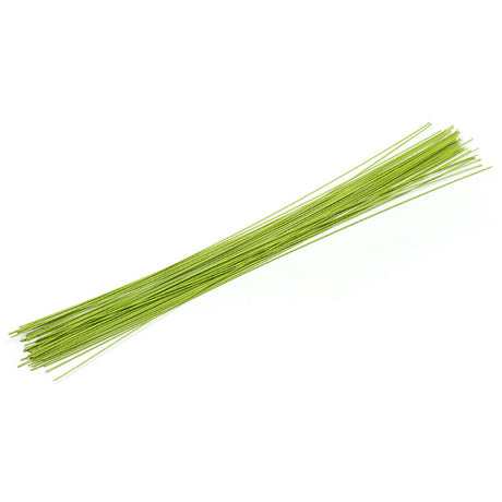 O'Creme 14" Light Green Floral Wire, 50 Pieces, 22 Gauge