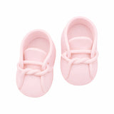 O'Creme Pink Gumpaste Baby Booties, 2.75" x 1.5" - 1 Pair