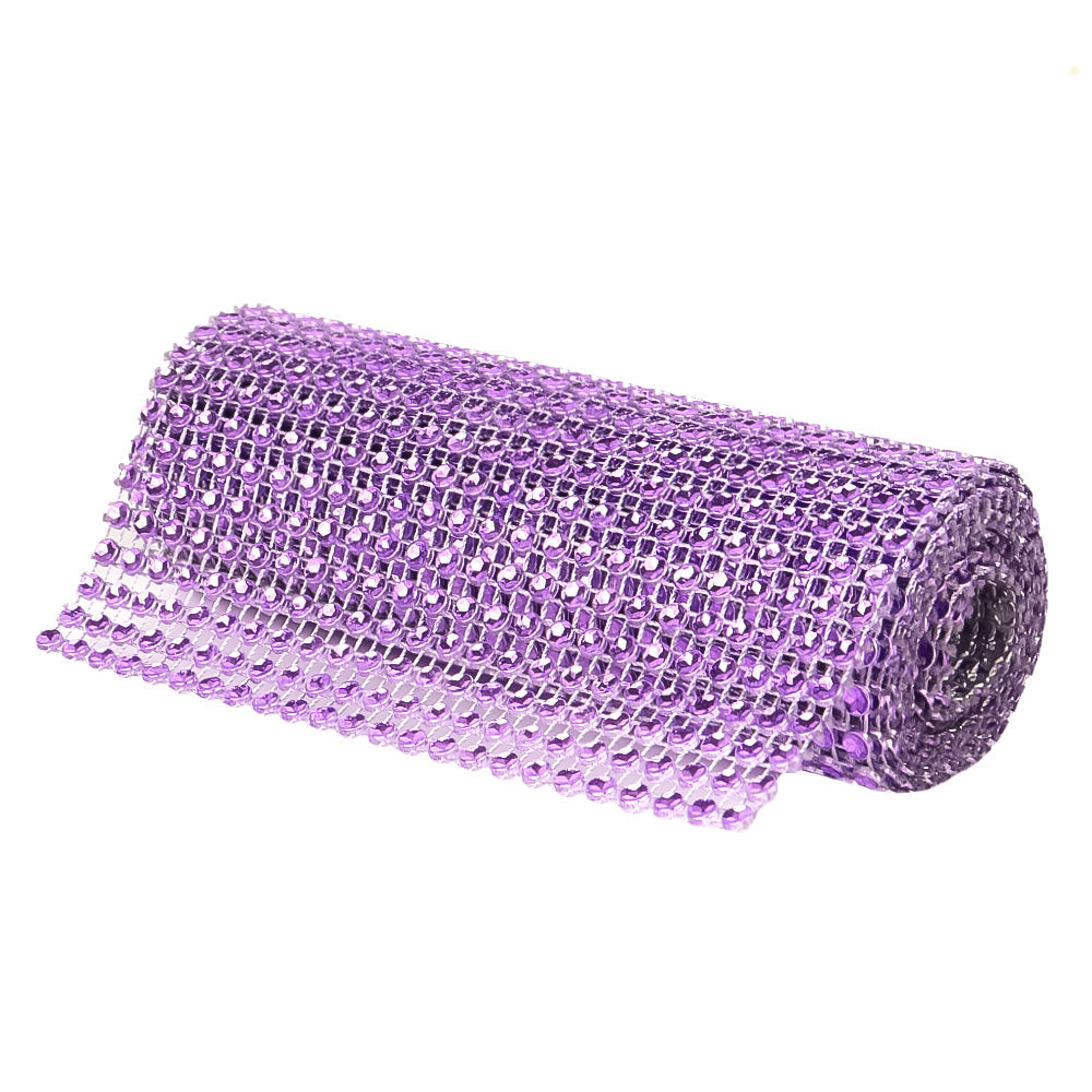 O'Creme Purple Rhinestone Wrap, 4-1/2" x 1 Yard