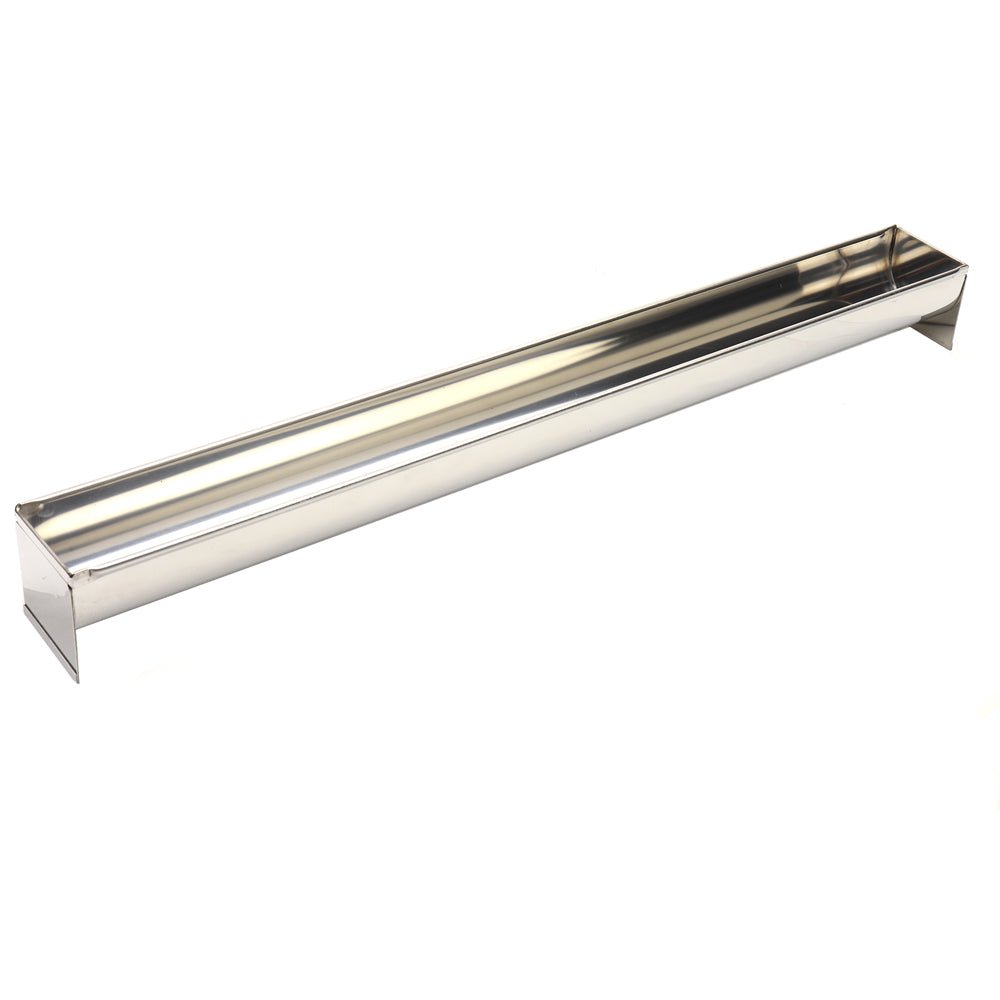O'Creme Stainless Steel Yule Log / Buche Mold, 19.7" x 2" x 1.5" High