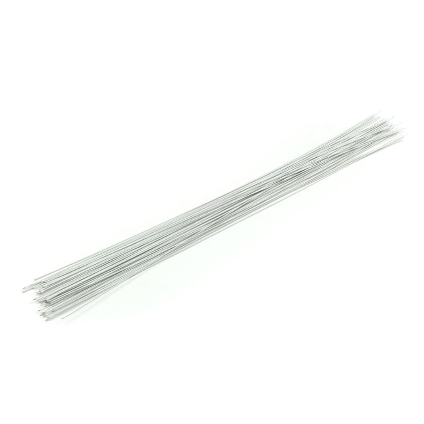 O'Creme 14" White Floral Wire, 50 Pieces, 20 Gauge