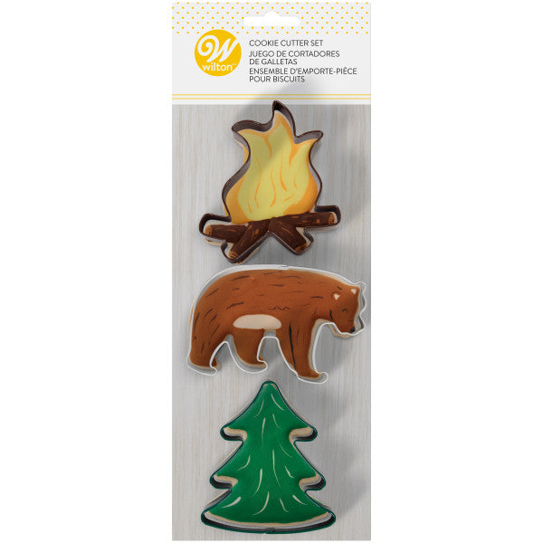 Wilton Camping Adventurers Cookie Cutter Set, 3-Piece