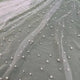 Pearl Tulle Polyester Fabric - Soft Mesh With Scattered Pearls, 58" Width