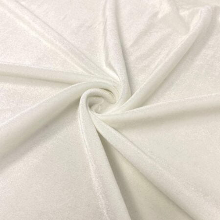 1 Yard Stretch Velvet Fabric Silky Soft 4 Way Stretch for Apparel Costumes 58/60 Inch Width