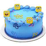 SpongeBob SquarePants Mood Faces Rings for Cupcakes and Cakes Toppers, 144 Pack