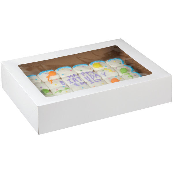 Wilton 19 x 14-Inch White Cake Boxes with Windows, 2-Count