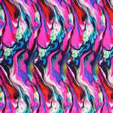 Nylon Spandex Swimsuit Fabric Oil Spill Print