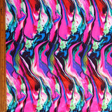 Nylon Spandex Swimsuit Fabric Oil Spill Print