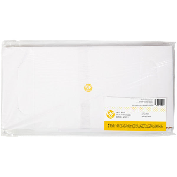 Wilton White Corrugated Cupcake Box with Window, 13 x 10 x 4-Inch, 2-Count